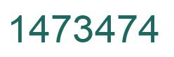 Number 1473474 green image