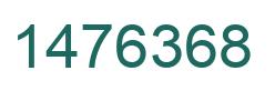 Número 1476368 imagen verde