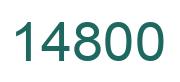 Number 14800 green image