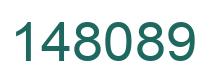 Number 148089 green image
