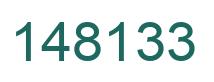 Number 148133 green image