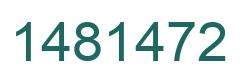 Número 1481472 imagen verde
