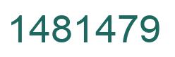 Number 1481479 green image