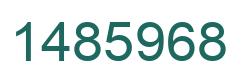 Number 1485968 green image