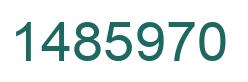 Number 1485970 green image