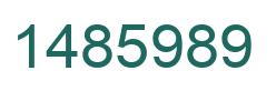 Número 1485989 imagen verde