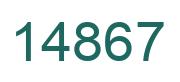 Número 14867 imagen verde