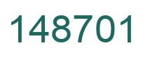 Number 148701 green image