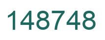 Number 148748 green image