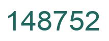 Number 148752 green image