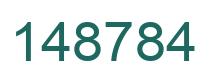 Number 148784 green image