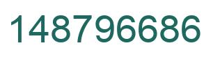 Number 148796686 green image