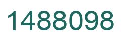 Number 1488098 green image