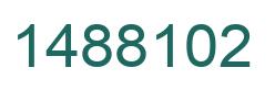 Number 1488102 green image