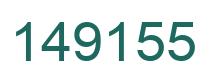 Number 149155 green image