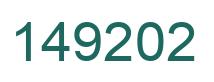 Number 149202 green image