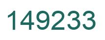 Number 149233 green image