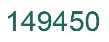 Number 149450 green image