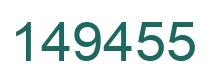 Number 149455 green image
