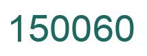 Número 150060 imagen verde