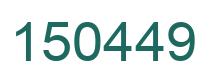 Número 150449 imagen verde