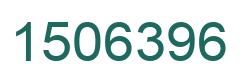 Number 1506396 green image