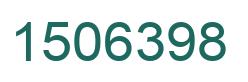 Number 1506398 green image