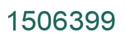 Number 1506399 green image