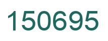 Number 150695 green image