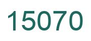 Número 15070 imagen verde
