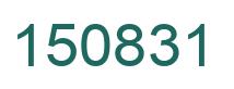 Número 150831 imagen verde