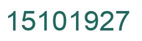 Número 15101927 imagen verde