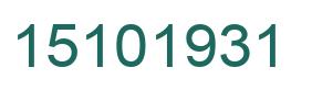 Número 15101931 imagen verde