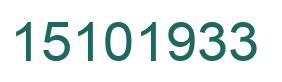 Número 15101933 imagen verde