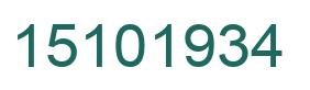 Número 15101934 imagen verde