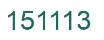 Número 151113 imagen verde