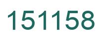 Number 151158 green image
