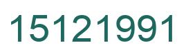 Número 15121991 imagen verde