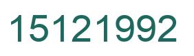 Número 15121992 imagen verde