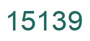 Number 15139 green image