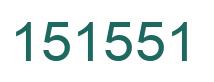 Number 151551 green image