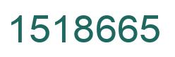 Number 1518665 green image