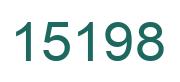 Number 15198 green image