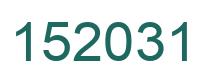 Número 152031 imagen verde