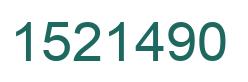 Number 1521490 green image