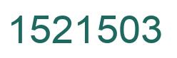 Number 1521503 green image