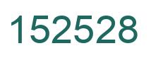 Number 152528 green image