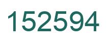 Number 152594 green image