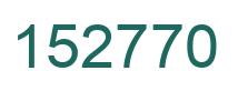 Number 152770 green image