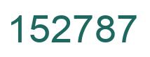 Number 152787 green image